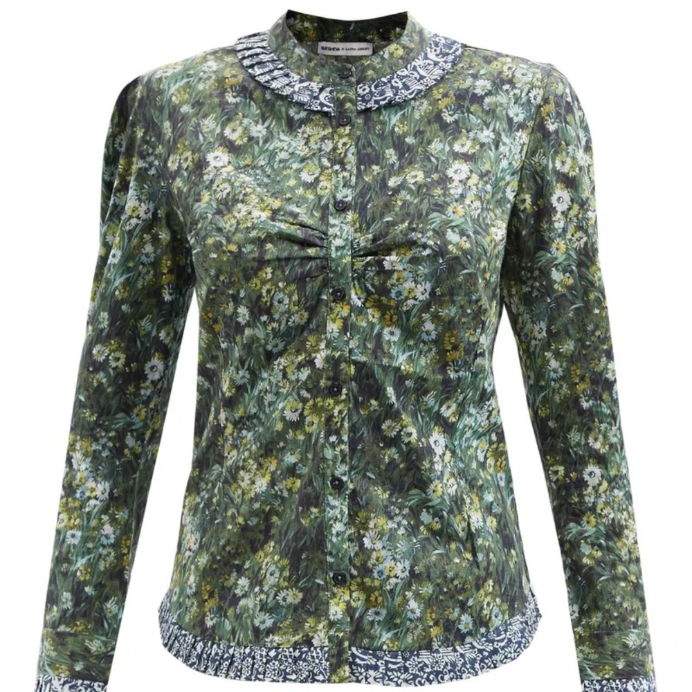 Batsheva X Laura Ashley Cambrie Blouse